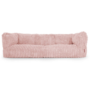 Albert Puf Sofá 3 plazas - Pana de Felpa Ultra Rosa Empolvado
