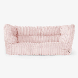 Albert Puf Sofá 2 plazas 2.0 - Pana de Felpa Ultra Rosa Empolvado