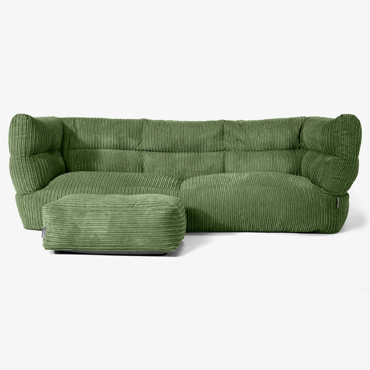 Albert Puf Sofá 3 plazas 2.0 - Pana Clásica Bosque Verde 02