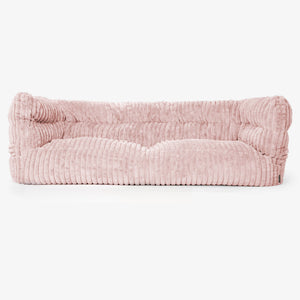 Albert Puf Sofá 3 plazas 2.0 - Pana de Felpa Ultra Rosa Empolvado