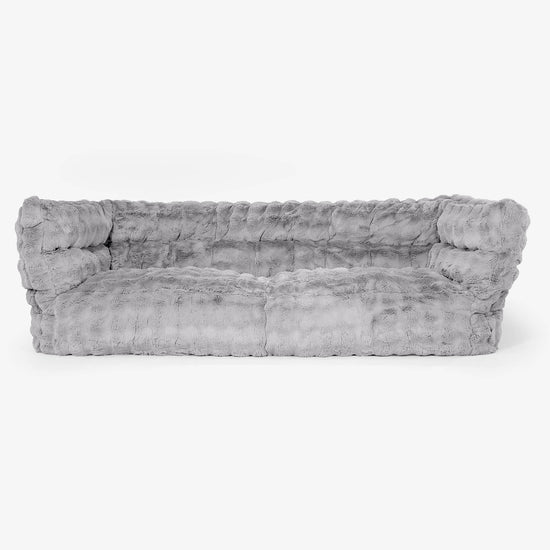 Albert Puf Sofá 3 plazas 2.0 - Piel Sintética de Burbuja Gris 01