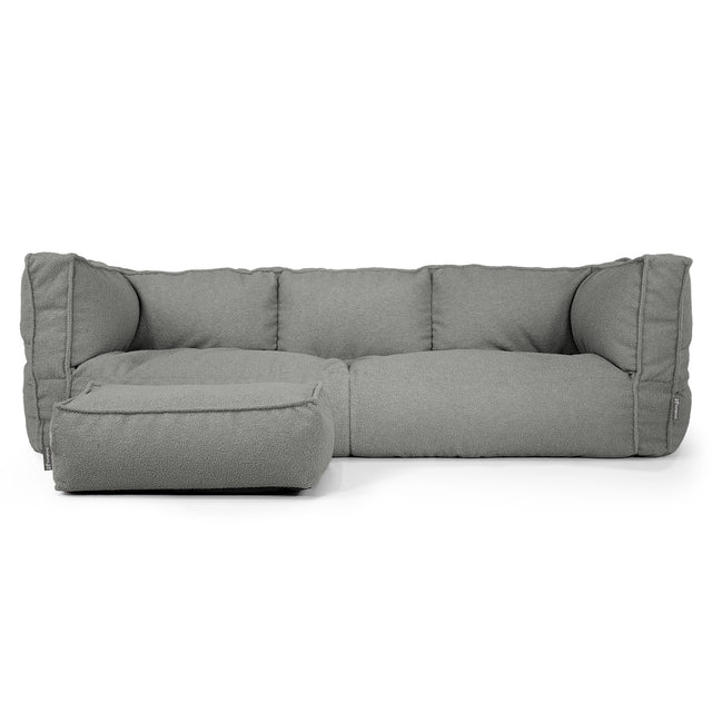 Albert Puf Sofá 3 plazas - Boucle Gris