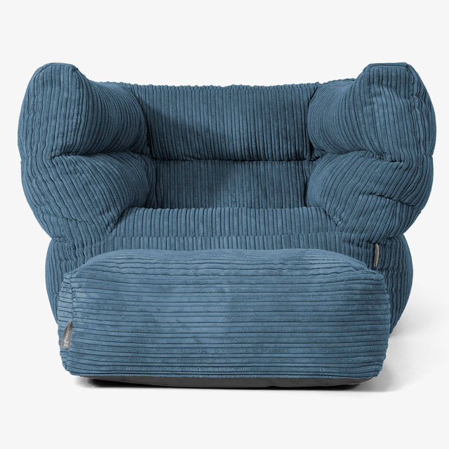 Albert Puff Sillón 2.0 - Pana Clásica Azul marino 02