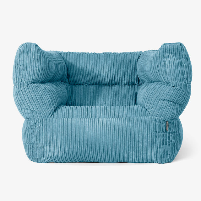 Albert Puff Sillón 2.0 - Pana Clásica Egeo Azul 01
