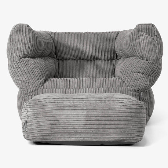 Albert Puff Sillón 2.0 - Pana Clásica Grafito 02