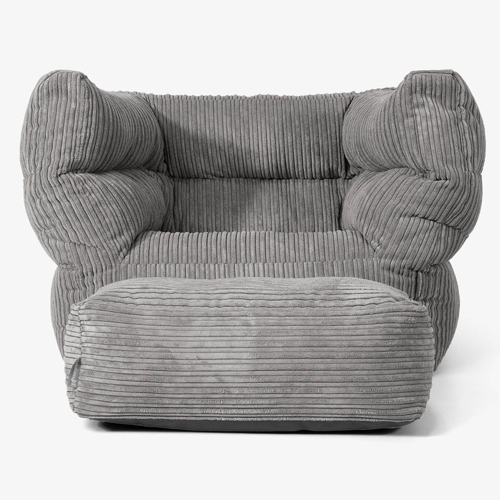 Albert Puff Sillón 2.0 - Pana Clásica Grafito 02