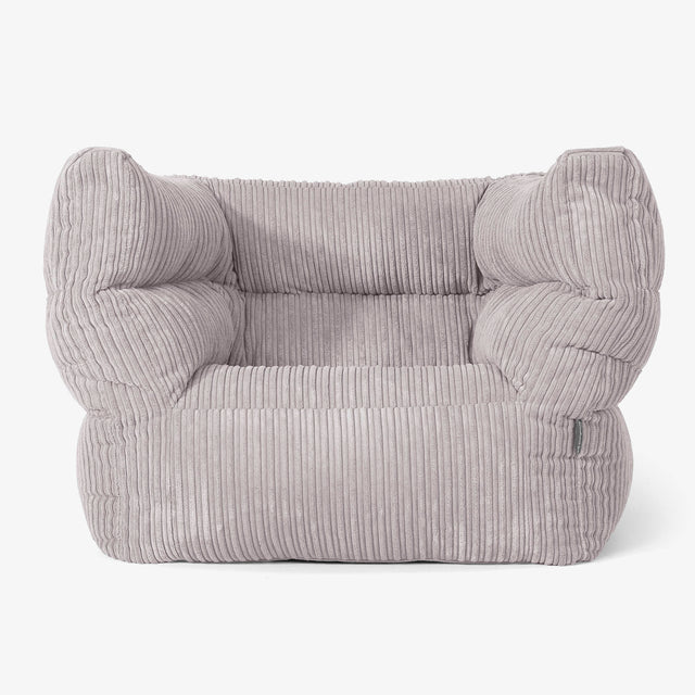 Albert Puff Sillón 2.0 - Pana Clásica Gris Plata 01