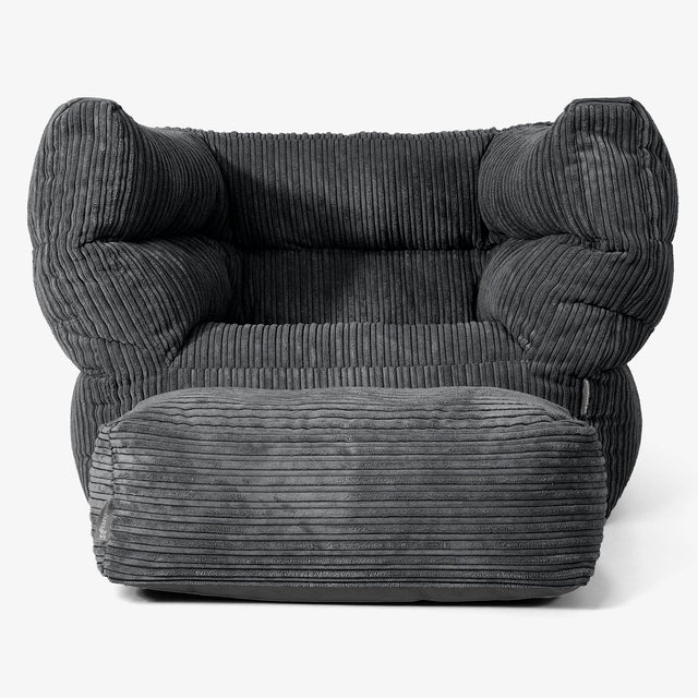 Albert Puff Sillón 2.0 - Pana Clásica Negro 02