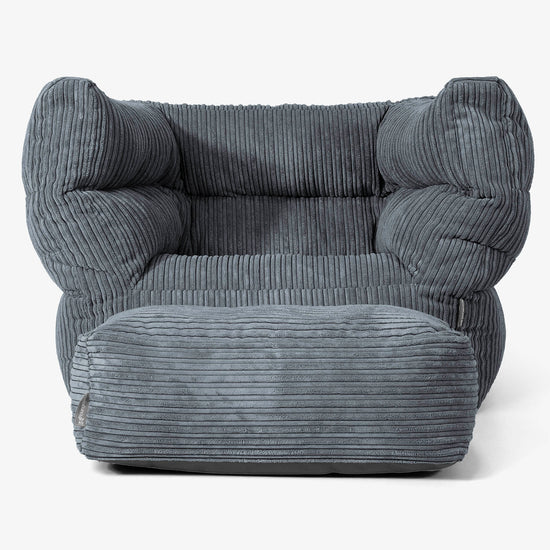 Albert Puff Sillón 2.0 - Pana Clásica Pizarra Gris 02