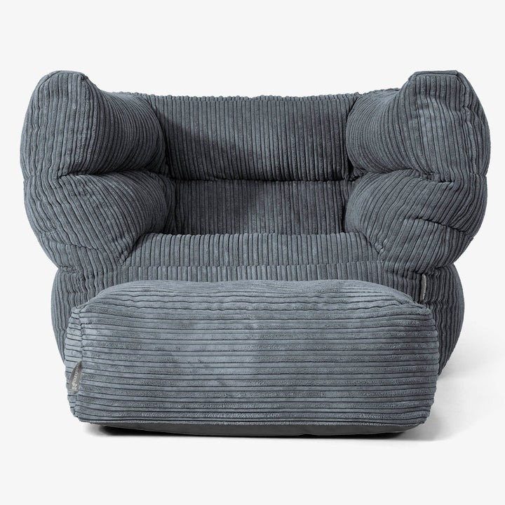Albert Puff Sillón 2.0 - Pana Clásica Pizarra Gris 02