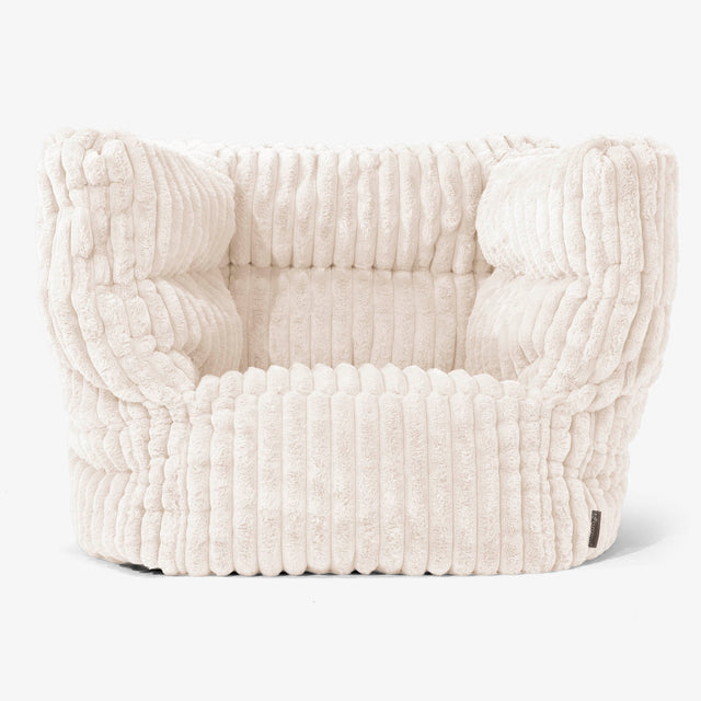Albert Puff Sillón 2.0 - Pana de Felpa Ultra Crema 01