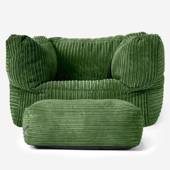 Albert Puff Sillón - Pana Clásica Bosque Verde 02