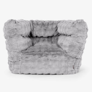 Albert Puff Sillón 2.0 - Piel Sintética de Burbuja Gris