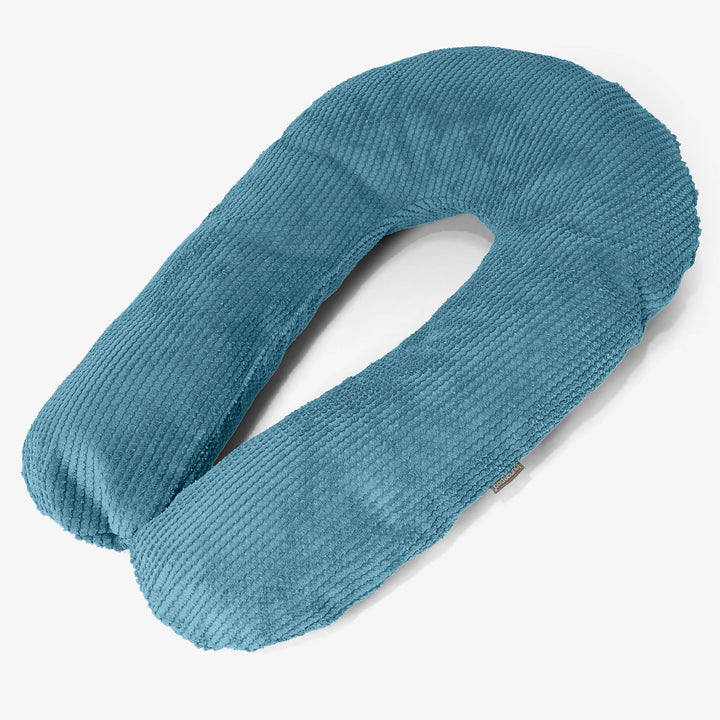 Almohada Abrazo - Pompón Egeo Azul 01