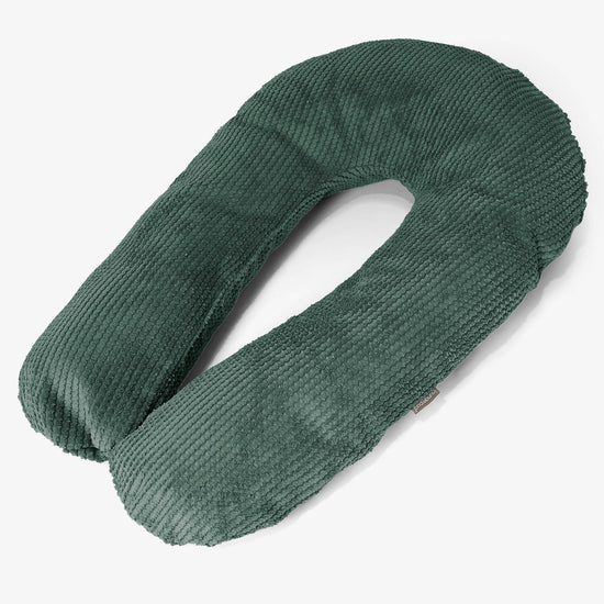 Almohada Abrazo - Pompón Verde Musgo 01