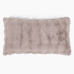 Fundas de Cojín Rectangular Gigante 40 x 70cm - Piel Sintética de Burbuja Vison