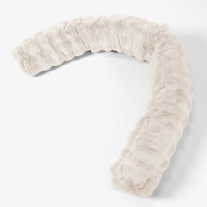 Almohada Gigante para Sofás XL - Piel Sintética de Burbuja Crema