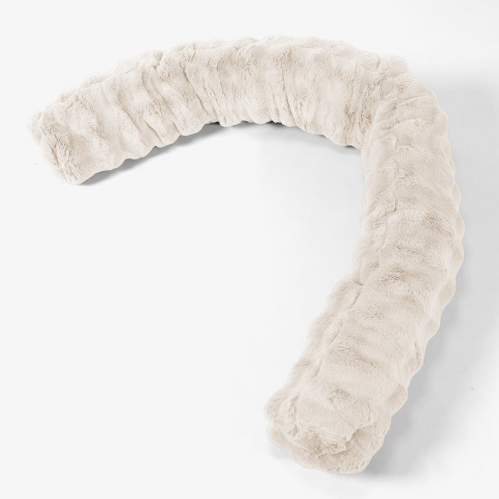 Almohada Gigante para Sofás XL - Piel Sintética de Burbuja Crema 01