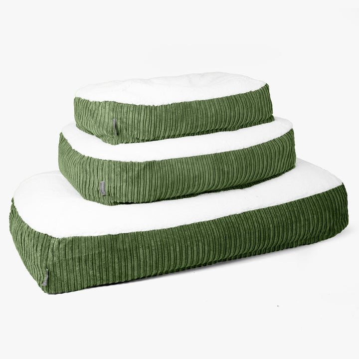 Cama Encorvada para Perros XL - Sherpa & Pana Clásica Bosque Verde 02