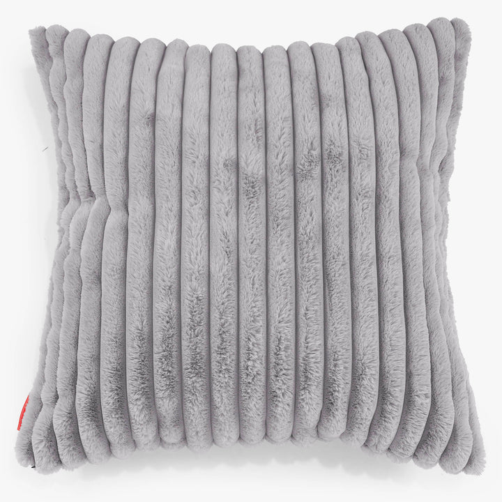 Fundas de Cojín Extra Grande 70 x 70cm - Pana de Felpa Ultra Gris 01