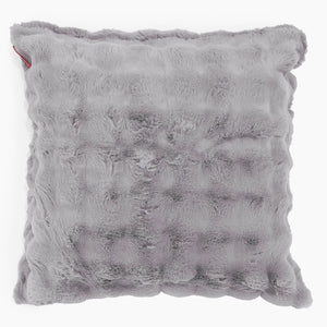 Fundas de Cojín Extra Grande 70 x 70cm - Piel Sintética de Burbuja Gris