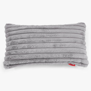 Fundas de Cojín Rectangular Gigante 40 x 70cm - Pana de Felpa Ultra Gris