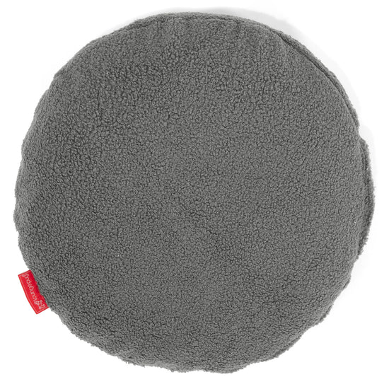 Fundas de Cojín Redondo 50cm - Boucle Gris 01