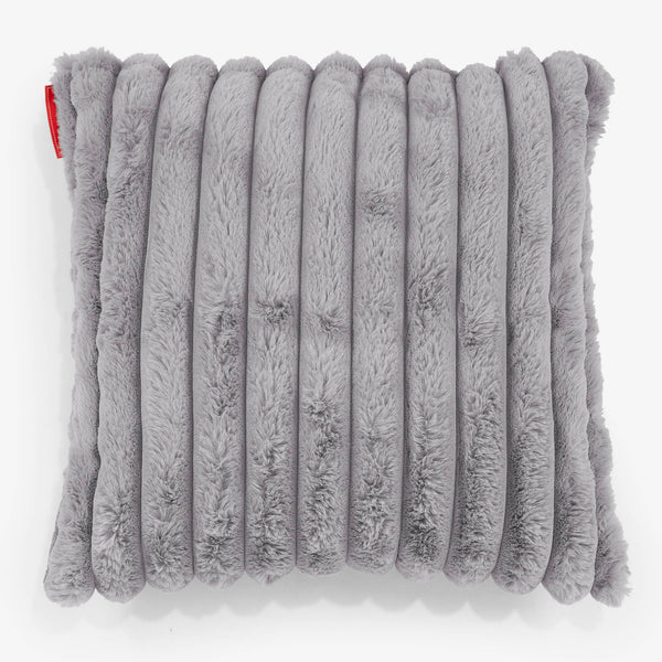 Fundas de Cojín 47 x 47cm - Pana de Felpa Ultra Gris 01