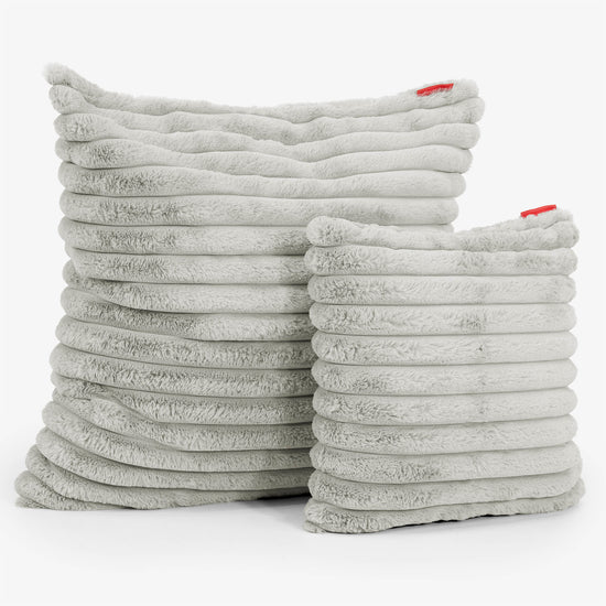 Fundas de Cojín 47 x 47cm - Pana de Felpa Ultra Verde Salvia 02