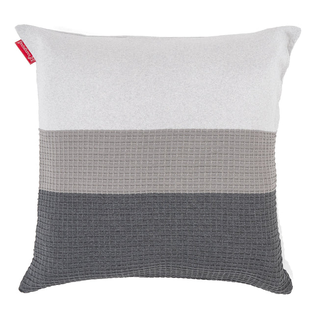Fundas de Cojín Extra Grande 70 x 70cm - Punto Bloque de Color Gris 01