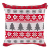 Fundas de Cojín Extra Grande 70 x 70cm - Punto Grecas Navideñas Rojo 01