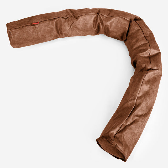 Almohada Gigante para Sofás XL Funda de Repuesto - Cuero Envejecido 01