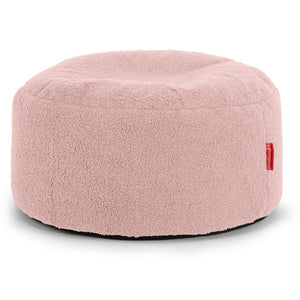 Reposapiés Gigante Redondo - Boucle Rosa