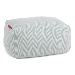 Reposapiés - Punto Tejido de Espiga Patrón Azul Huevo de Pato