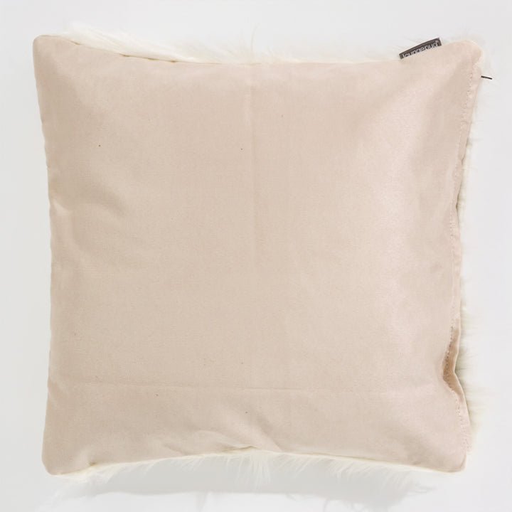 Fundas de Cojín 47 x 47cm - Piel Sintética Mongola Crema 02