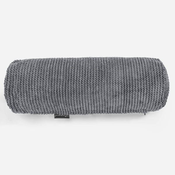 Fundas de Cojín Cilíndrico 20 x 55cm - Pompón Negro 01