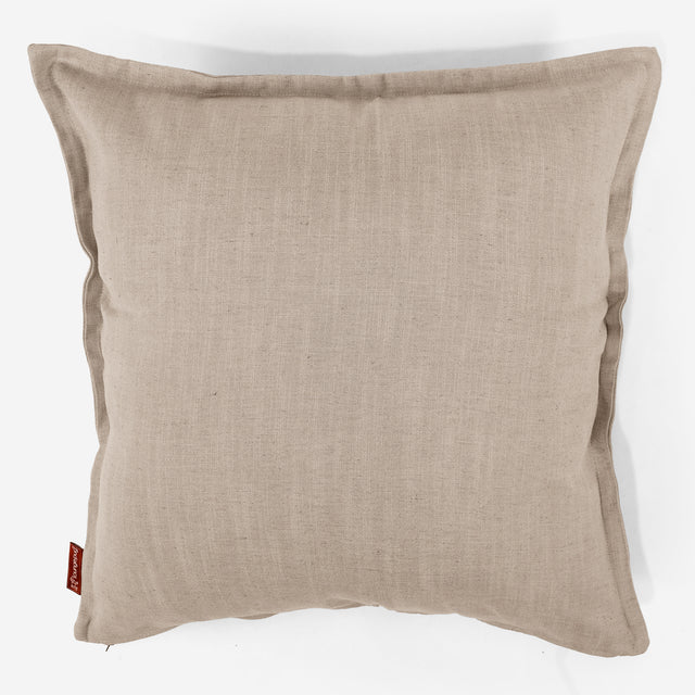 Fundas de Cojín Extra Grande 70 x 70cm - Aspecto de Lino Crema 01