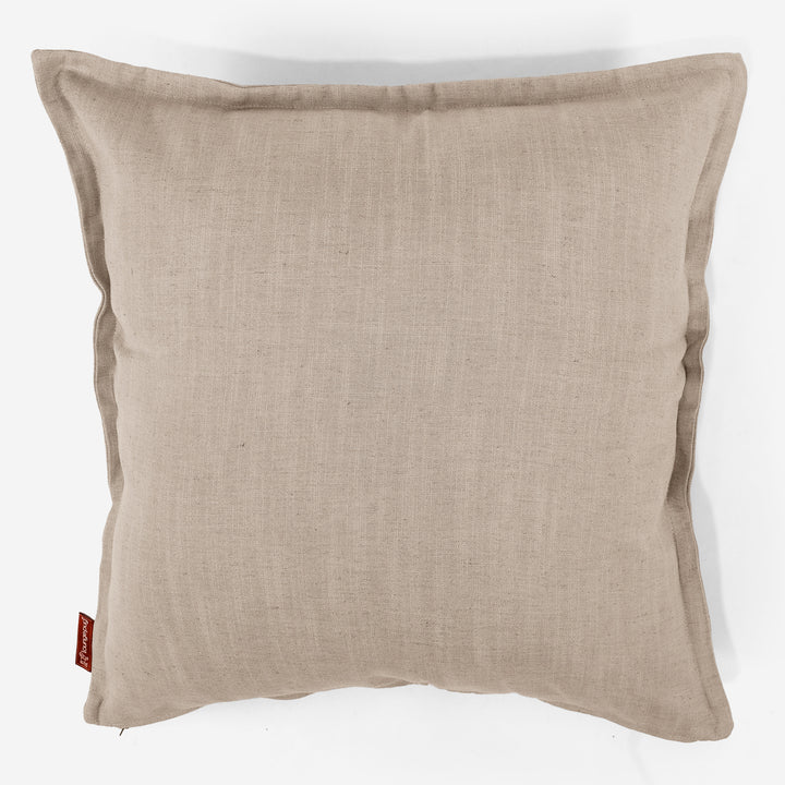 Fundas de Cojín Extra Grande 70 x 70cm - Aspecto de Lino Crema 01