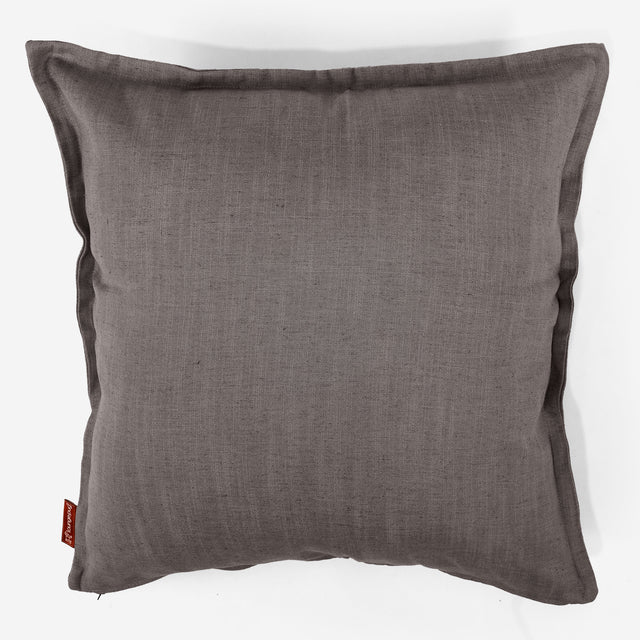 Fundas de Cojín Extra Grande 70 x 70cm - Aspecto de Lino Pizarra Gris 01