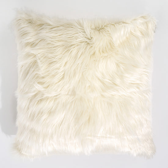Fundas de Cojín Extra Grande 70 x 70cm - Piel Sintética Mongola Crema 01