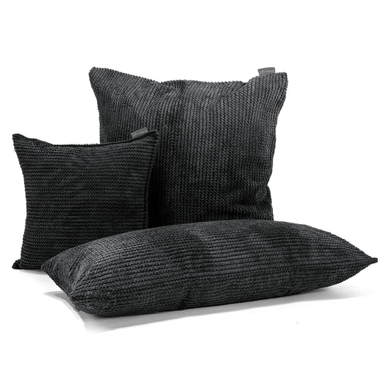 Fundas de Cojín Extra Grande 70 x 70cm - Pompón Negro 04