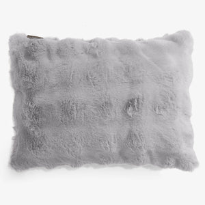Fundas de Cojín Rectangular 35 x 50cm - Piel Sintética de Burbuja Gris
