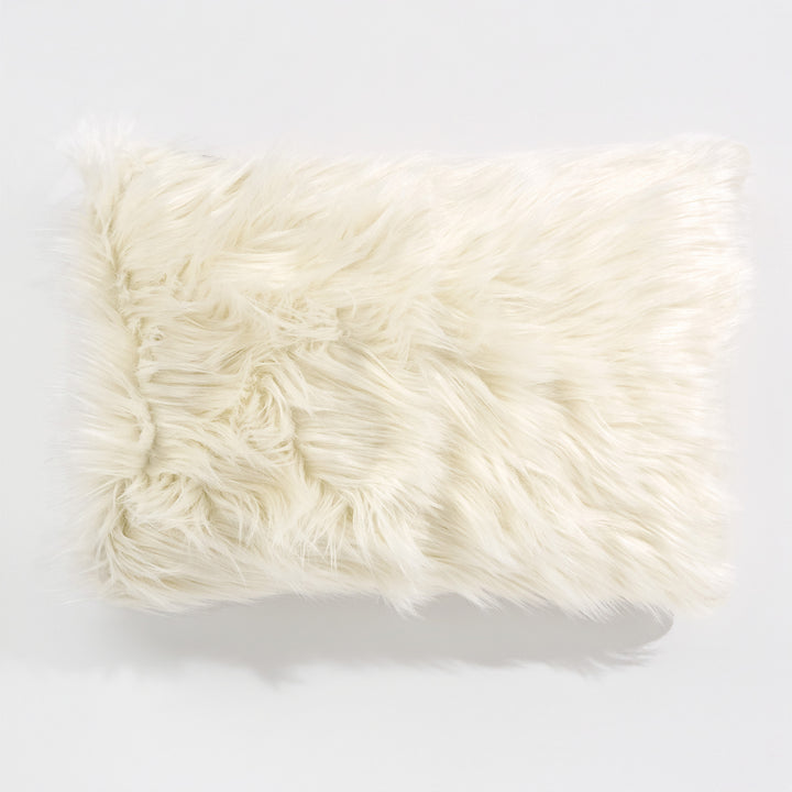 Fundas de Cojín Rectangular 35 x 50cm - Piel Sintética Mongola Crema 01
