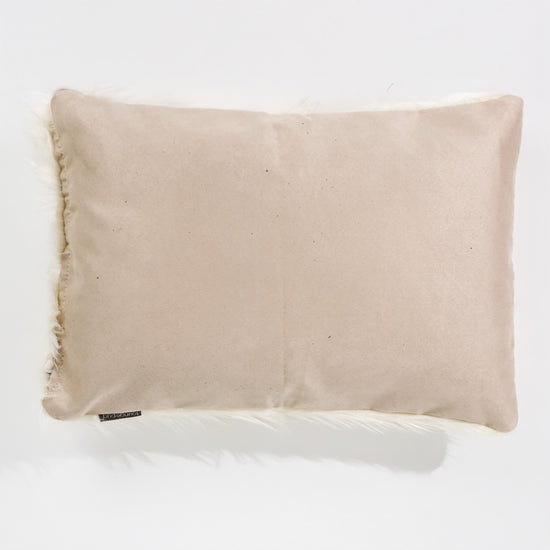 Fundas de Cojín Rectangular 35 x 50cm - Piel Sintética Mongola Crema 02
