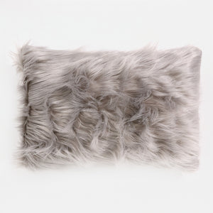 Fundas de Cojín Rectangular 35 x 50cm - Piel Sintética Mongola Gris