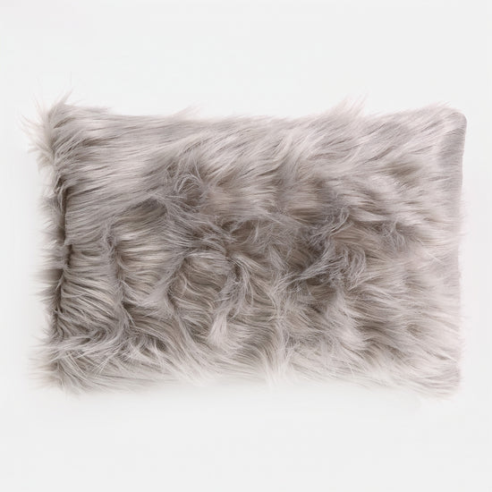 Fundas de Cojín Rectangular 35 x 50cm - Piel Sintética Mongola Gris 01