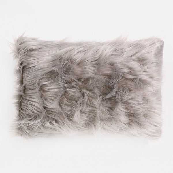 Fundas de Cojín Rectangular 35 x 50cm - Piel Sintética Mongola Gris 01
