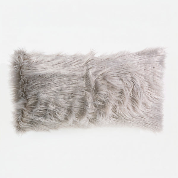 Fundas de Cojín Rectangular Gigante 40 x 70cm - Piel Sintética Mongola Gris 01