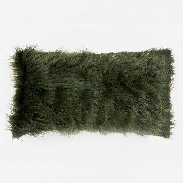 Fundas de Cojín Rectangular Gigante 40 x 70cm - Piel Sintética Mongola Verde salvia 01