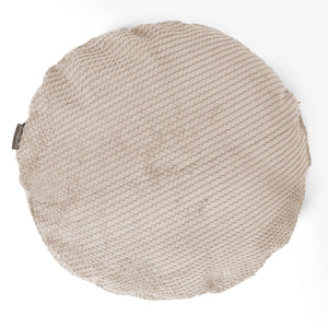 Fundas de Cojín Redondo 50cm - Pompón Crema